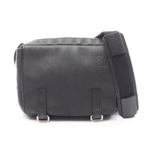 Loewe Military Messenger XS Shoulder Bag/Handbag, Leather, Men's, Black
